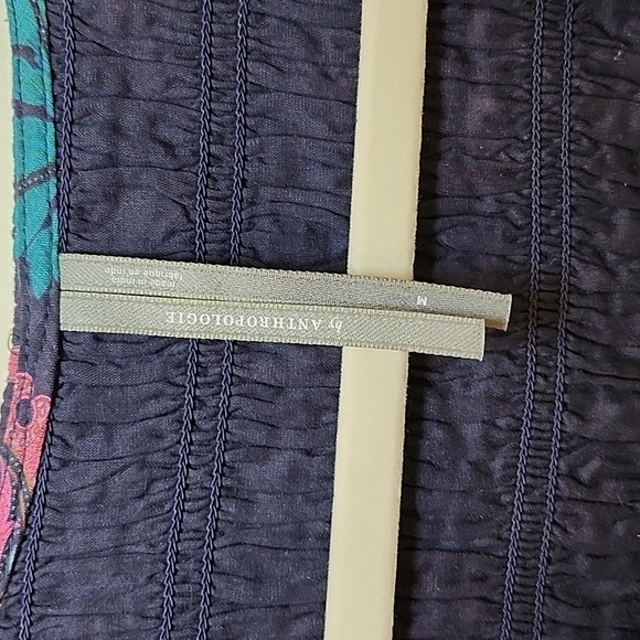 NWOT Anthropologie Peregrine Midi Dress Floral Teal and Pink Sz Meduim - Picture 10 of 16